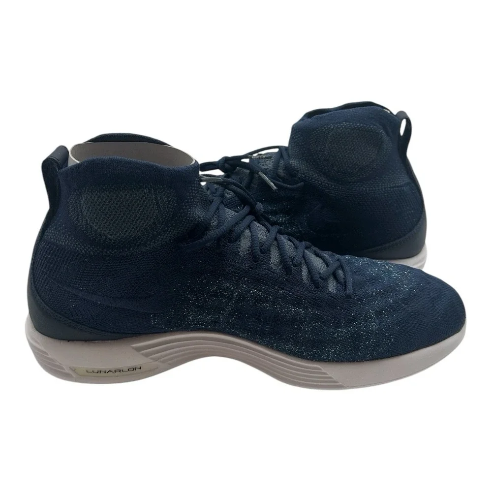 Nike Lunar Magista II Flyknit FC‎ Shoes Mens 10 College Navy Sneakers 876385-400